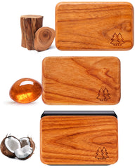 Bispoy natural wood air freshener with visor clip keeps the car smelling fresh.
