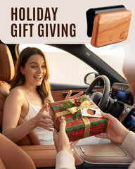 Bispoy reusable metal clip reduces waste while keeping the air freshener secure.