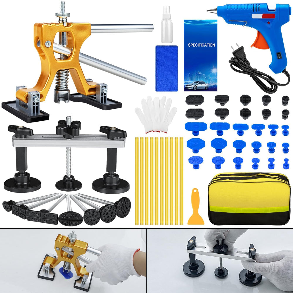 Bitlyle Golden Dent Lifter lifts car dents without damaging paint