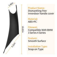 BJchiwu carbon fiber look door handle cover for BMW, durable and stylish.