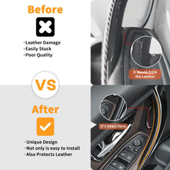 BJchiwu carbon fiber door handle cover on right side for BMW, refined interior styling.
