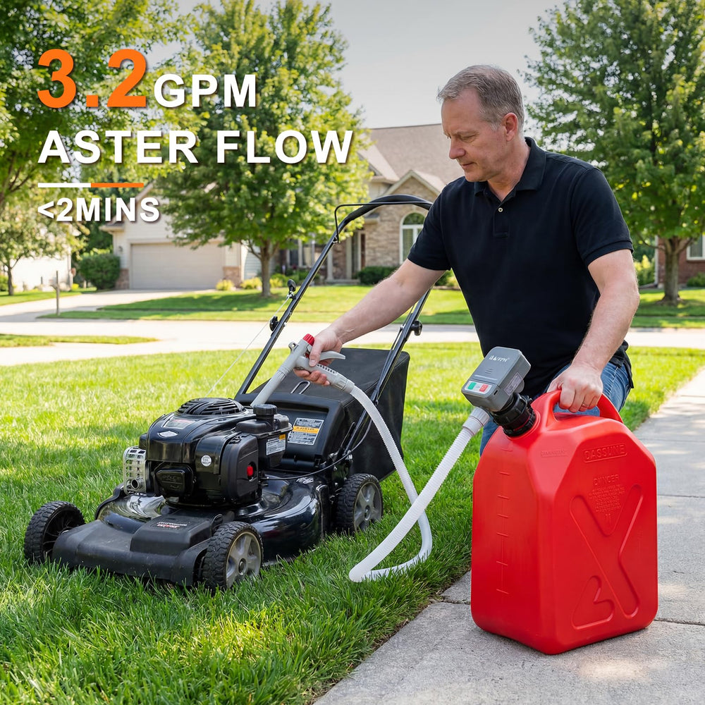 BJFFN gas can fuel pump under 2 pounds for easy carry