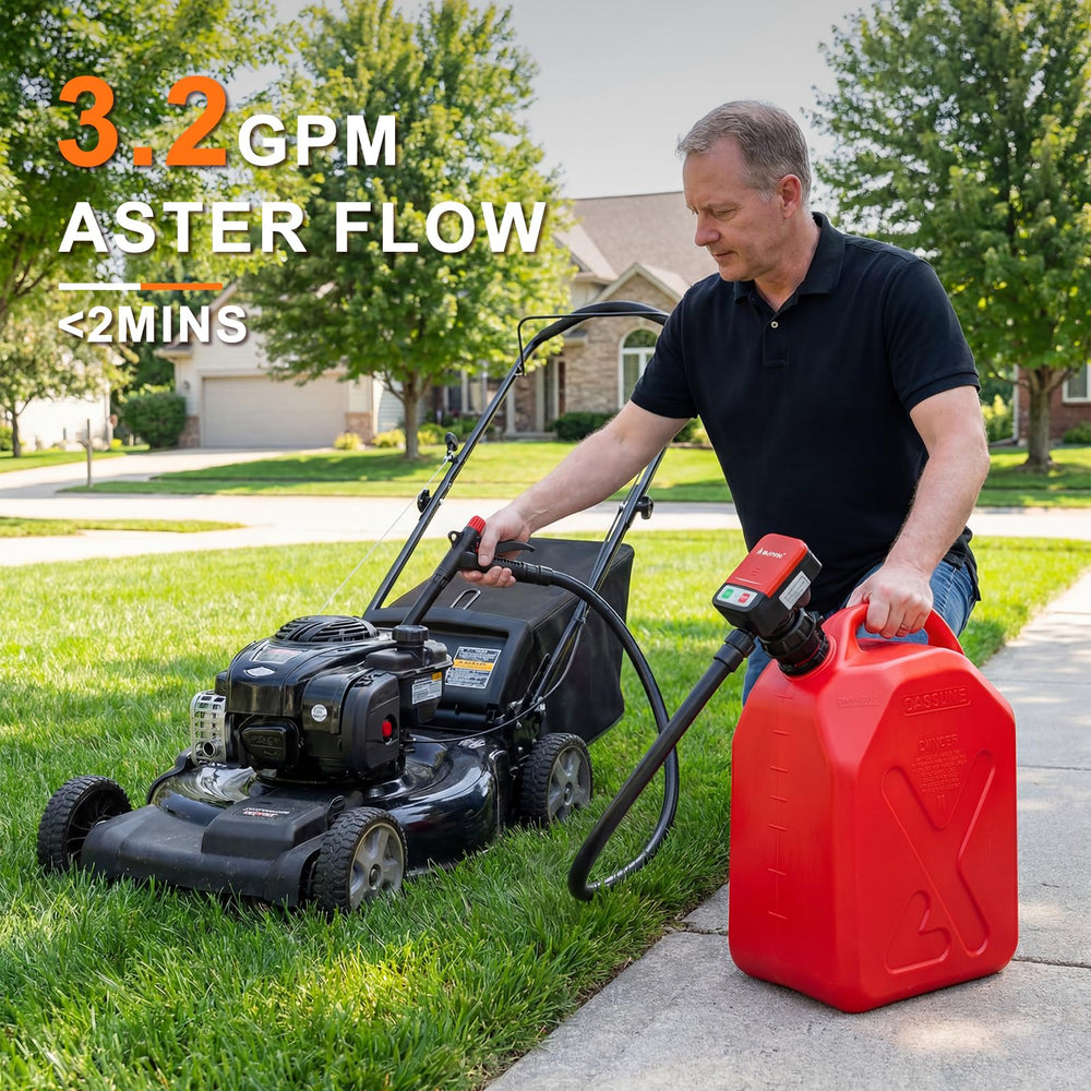 BJFFN Portable-Fuel-Transfer-Pump-Weighs-Under-2-Lbs easy to carry.