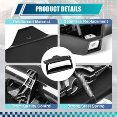 BJYXSHOP silver center-console latch closeup shows durable finish.