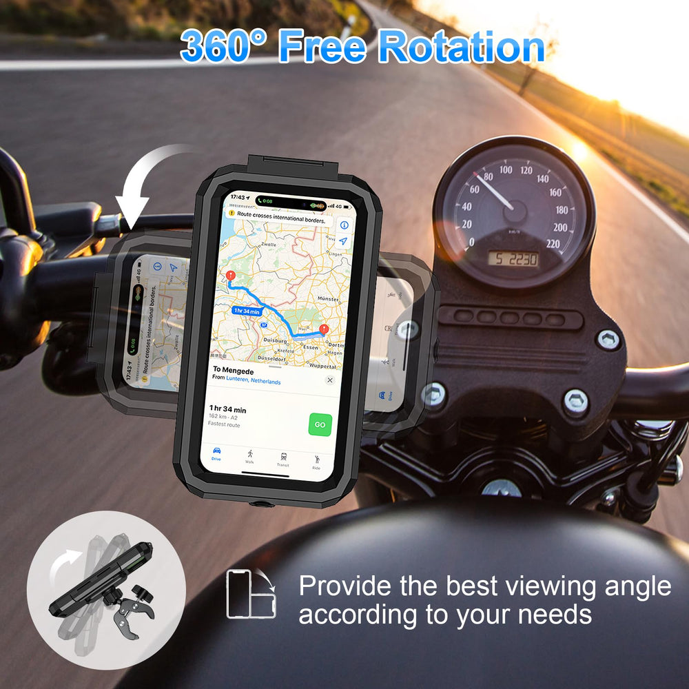 BKNOOU aluminum clip provides a secure attachment on handlebars.