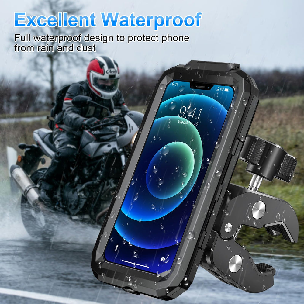 BKNOOU phone mount front camera window for unobstructed recording.