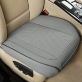 Black Panther luxury faux leather front bottom seat cover with anti-slip bottom for secure fit.