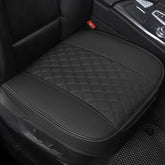 Black Panther PU seat cover front view with embroidery and protective surface