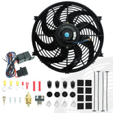 BlackHorse Racing 14-inch radiator fan blade close-up showing high airflow