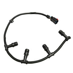 BLACKHORSE-RACING glow plug harness right view showing full kit for 04–10 Ford 6.0L