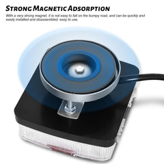BLACKHORSE-RACING LED magnetic trailer light kit turn signal indicator for safe driving.