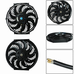 BLACKHORSE-RACING radiator fan mount brackets kit enables universal installation