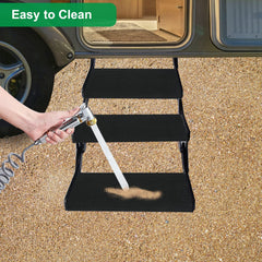 BLACKHORSE-RACING RV Step Rugs are washable for campers