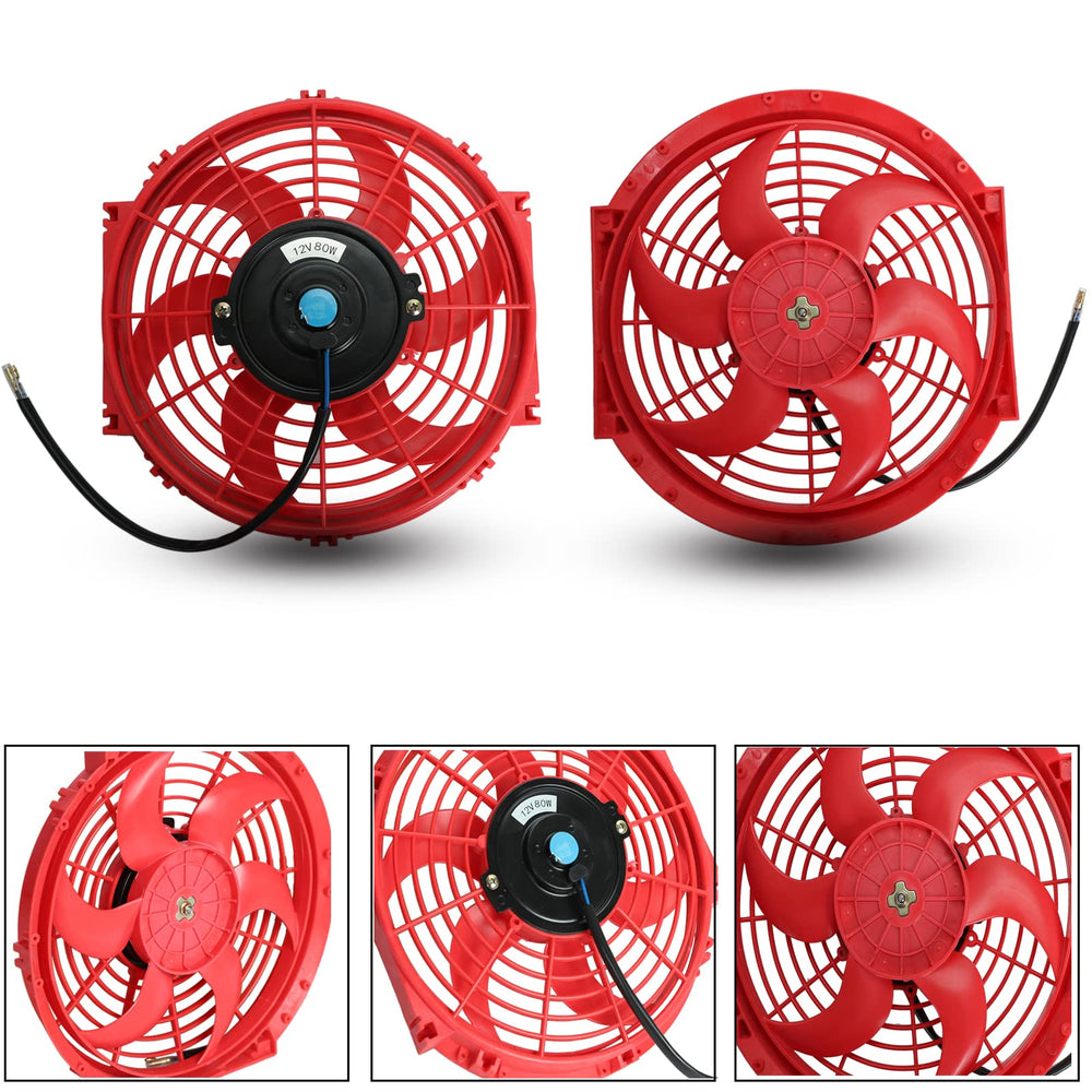 BLACKHORSE-RACING six-blade 80W fan delivers strong airflow.