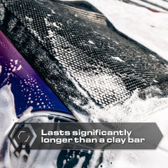 Blackline Clay Towel reduces washing time during complete vehicle detailing.