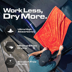 Blackline Twisted Loop Technology helps the towel glide and lift water efficiently.