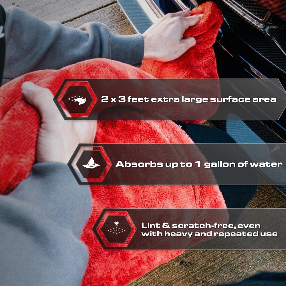 Blackline 1300 GSM microfiber absorbs more than a gallon of water.