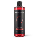 Blackline Extreme Foaming Car Shampoo bottle label highlights premium cleaning for coated surfaces.