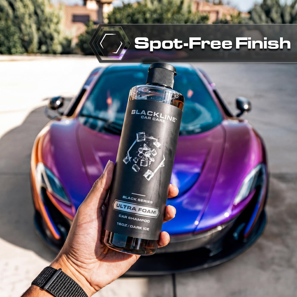 Blackline Extreme Foaming Car Shampoo slick lubricity for safer cleaning