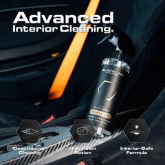 Blackline Gentle APC leather cleaning safely refreshes delicate surfaces.