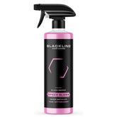 Blackline Speed Gloss spray bottle for quick, streak-free car cleaning on exterior surfaces.