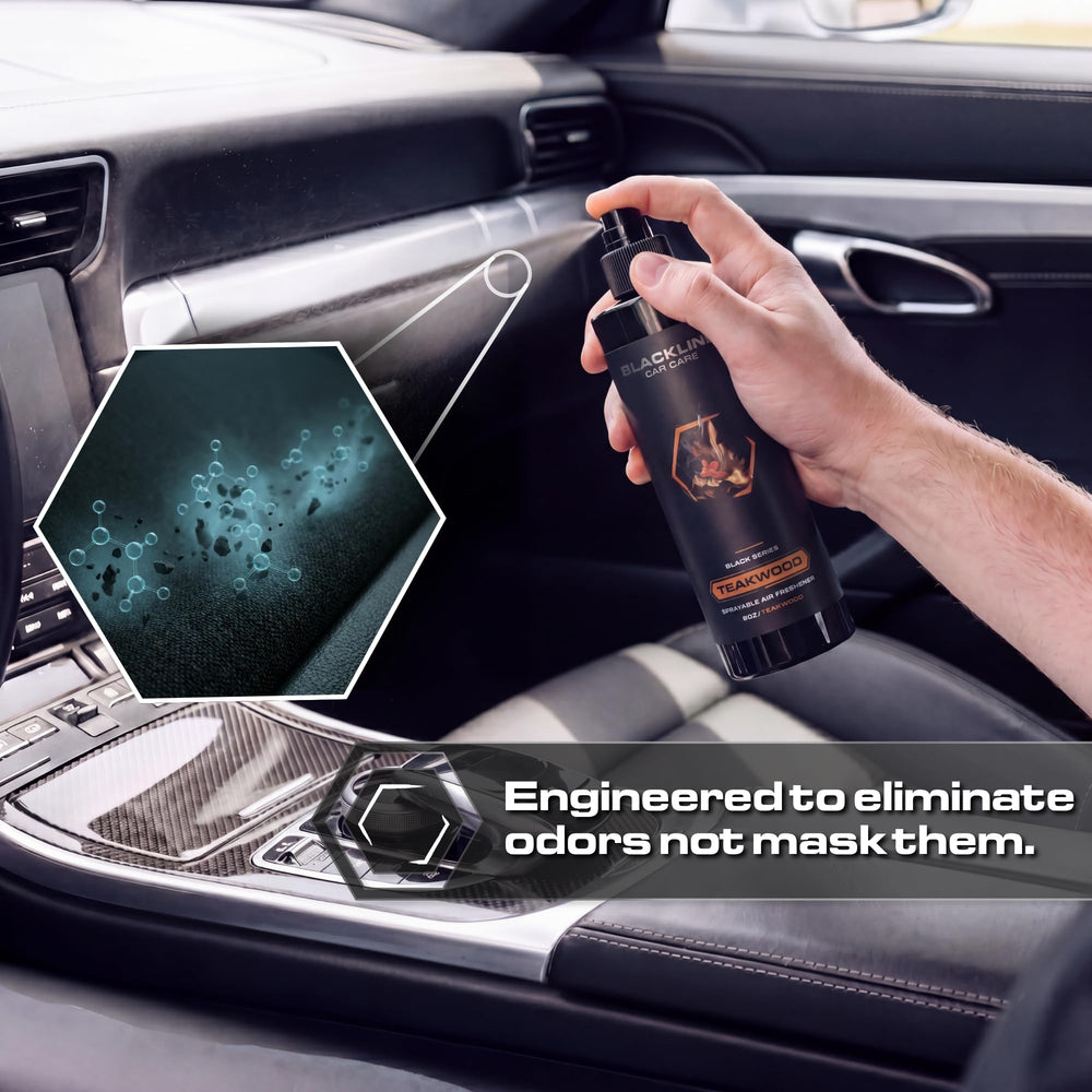 In a truck interior, subtle aroma enhances ride comfort