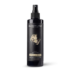 Blackline Vanilla Bean air freshener bottle ready to refresh car interior and cabin air