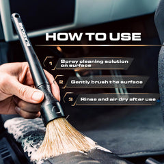 Blackline window seal detailing brush cleans tight gaps around seals.