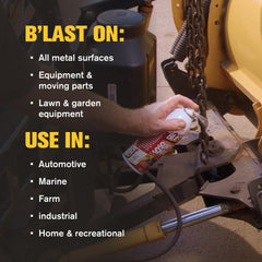 Blaster Surface Shield low odor formula minimizes garage odors during application.