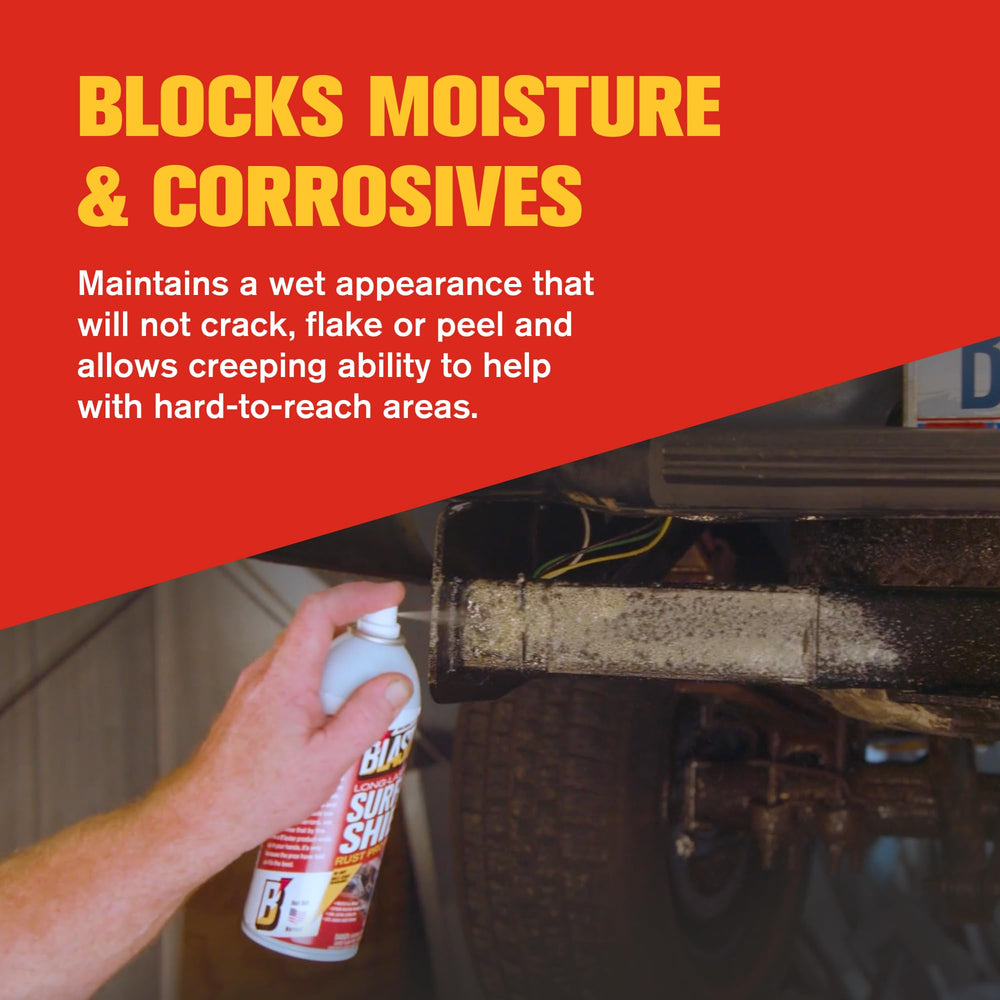 Blaster Surface Shield protects metal surfaces while safe for plastics.