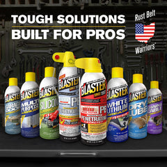 Blaster Surface Shield six-pack cans ready for automotive maintenance projects.