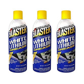 Blaster White Lithium Grease Spray bottle delivers long-lasting lubrication for metal parts.