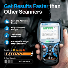 BLCKTEC 440 color screen displays clear diagnostics