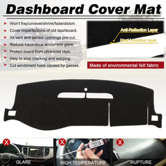 BLIBLIUNIT dash cover for Chevy Avalanche reduces glare and preserves dashboard finish.