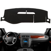 BLIBLIUNIT dash cover on a Chevy Tahoe protects against sun damage and glare.
