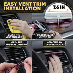 Bling Car Decor pink universal-fit set works with most passenger cars.