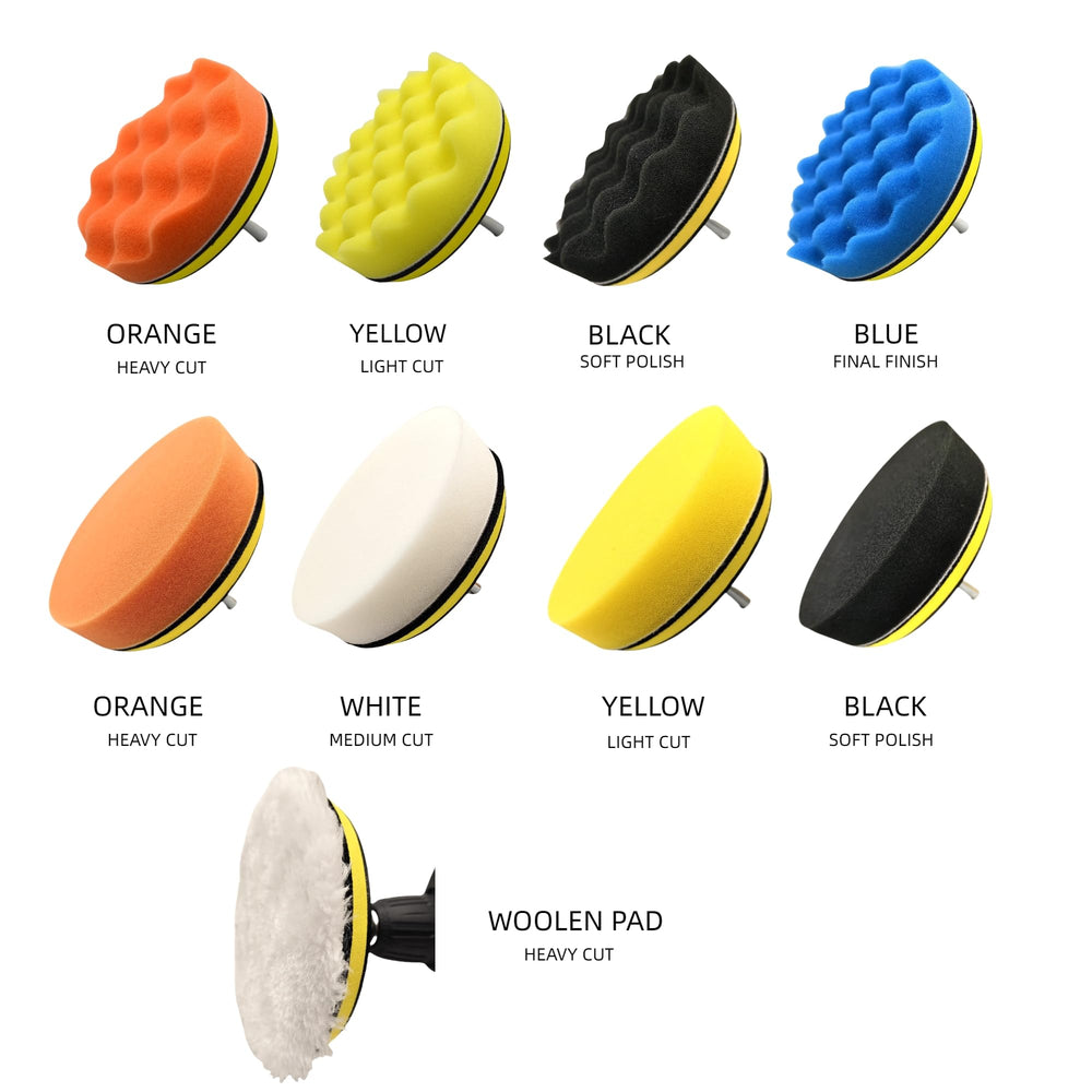 BLINGOBLING woolen cutting pad for aggressive correction on imperfections.