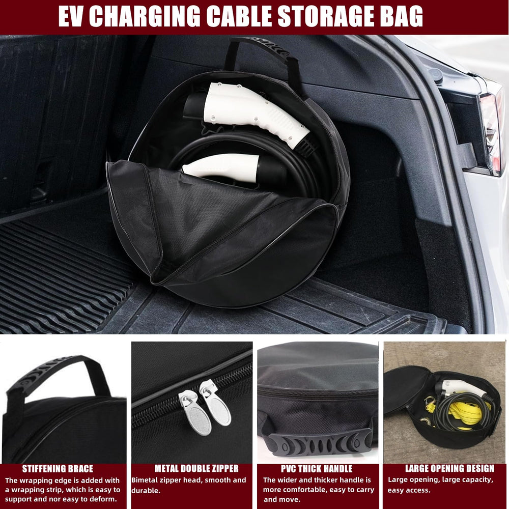 BLIRITEL round bag shows 14-inch diameter for spacious organization