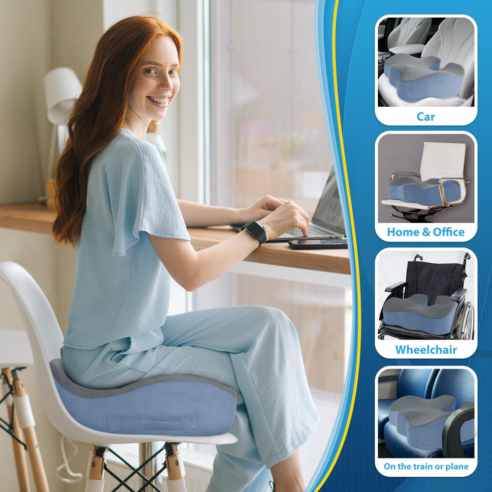 BlissTrends seat cushion non-slip bottom keeping cushion in place
