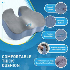 BlissTrends seat cushion on plane seat for travel comfort