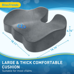 Removable cover on BlissTrends cushion for easy cleaning and refreshing comfort
