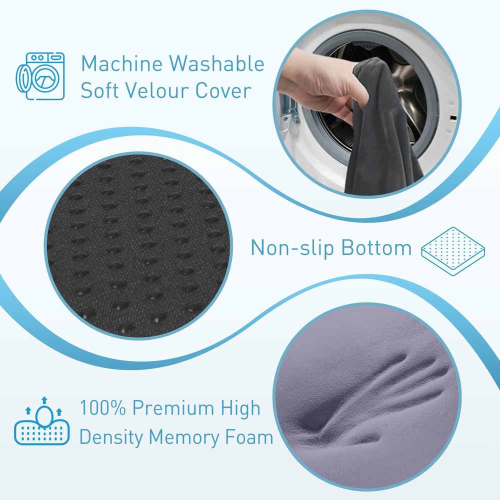 BlissTrends cushion removable cover shows easy machine washable care