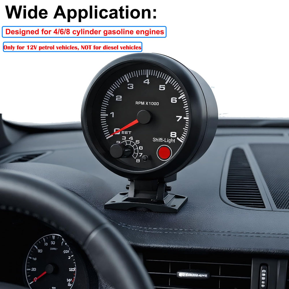 BLLYOGU tachometer installation guide supports quick, secure mounting