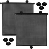 Blosssound two-pack car side window shades provide wide 20x20 coverage for UV protection.