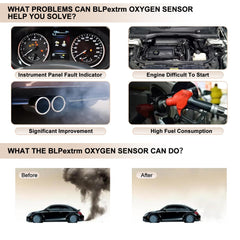 BLPextrm oxygen sensor compatibility chart for Dodge and Jeep models
