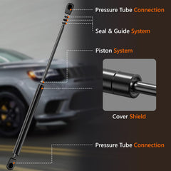 Blshwez hood struts for Dodge Durango front, reliable hood lift for maintenance.