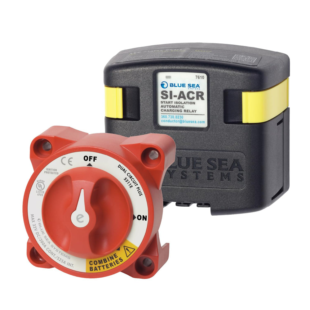 Blue Sea Systems 7650 dual-circuit-plus-switch enables independent starter and house power for boats