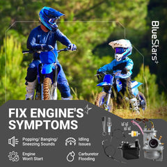BlueStars PW50 spark plug ensures reliable ignition.