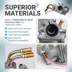 BlueStars PW50 throttle cable for responsive control.