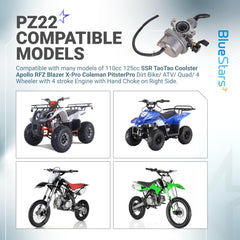BlueStars fuel line included ensures steady fuel delivery during rides